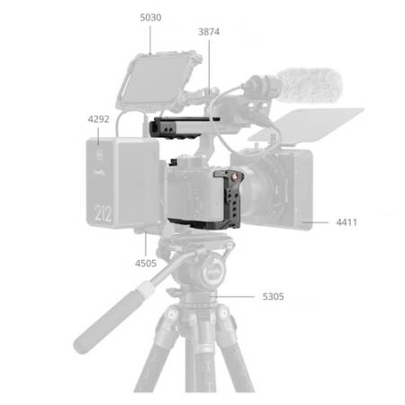 SmallRig 5588 - zestaw, klatka do Sony FX2 + akcesoria, przykład użycia